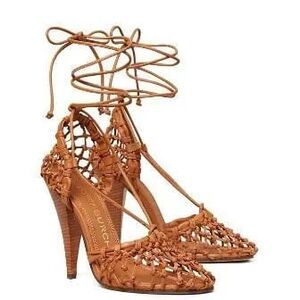 Tory Burch Helena Mesh Lace Pumps